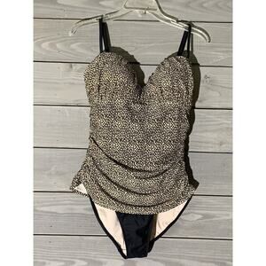 Old Navy Cheetah One Piece Swimsuit Womens Large